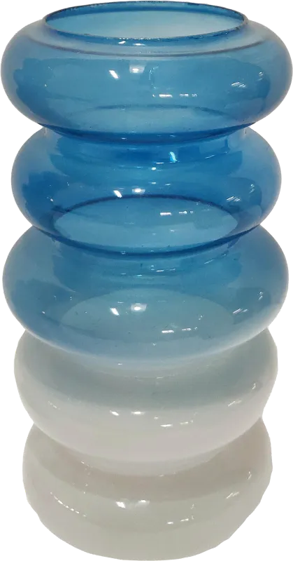 Buffkin Blue 12 in. Vase