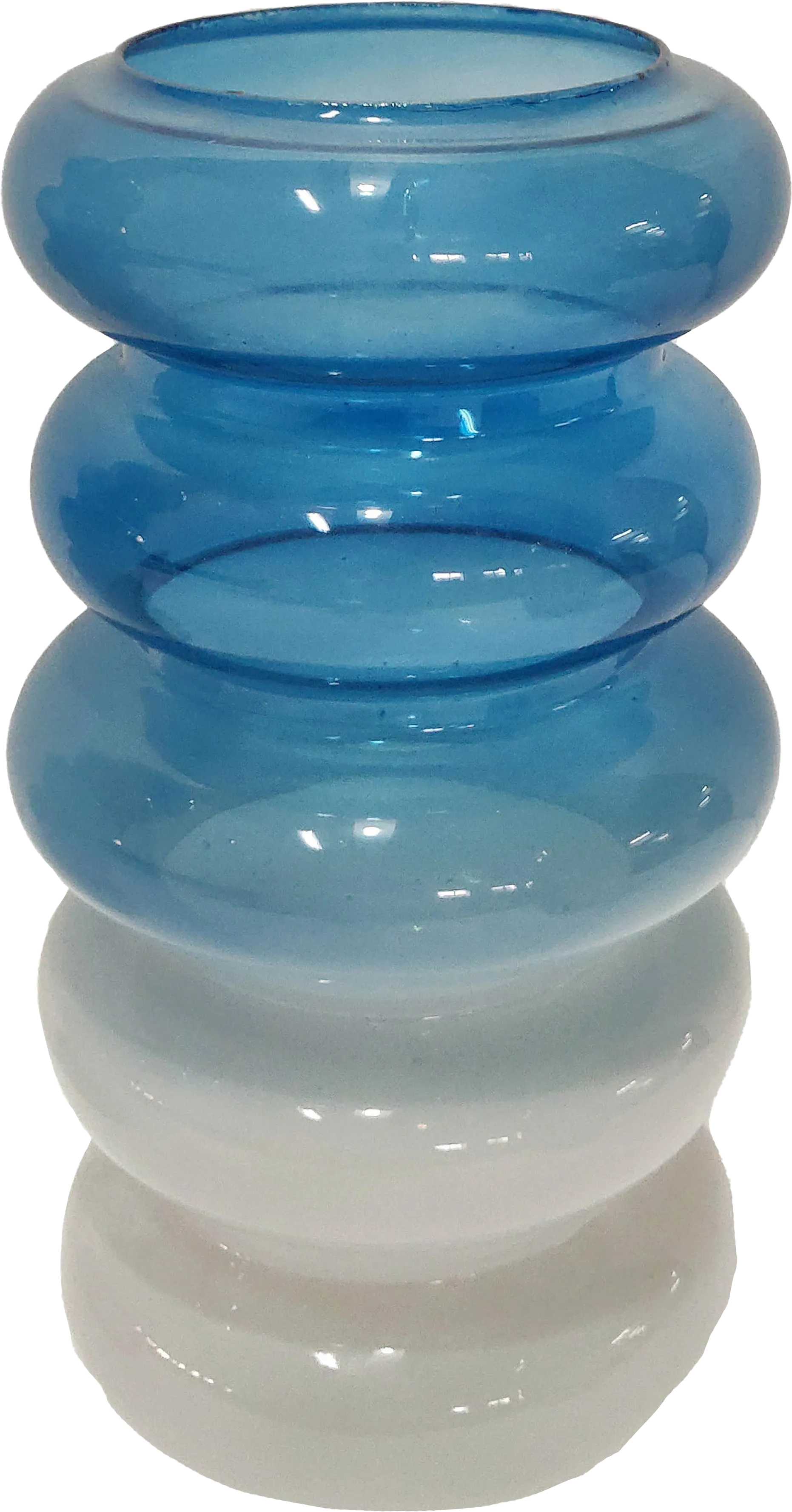 Buffkin Blue 12 in. Vase - Image 1