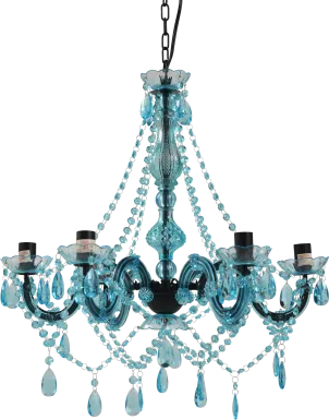 Kids Frozen Decor Light Blue Chandelier