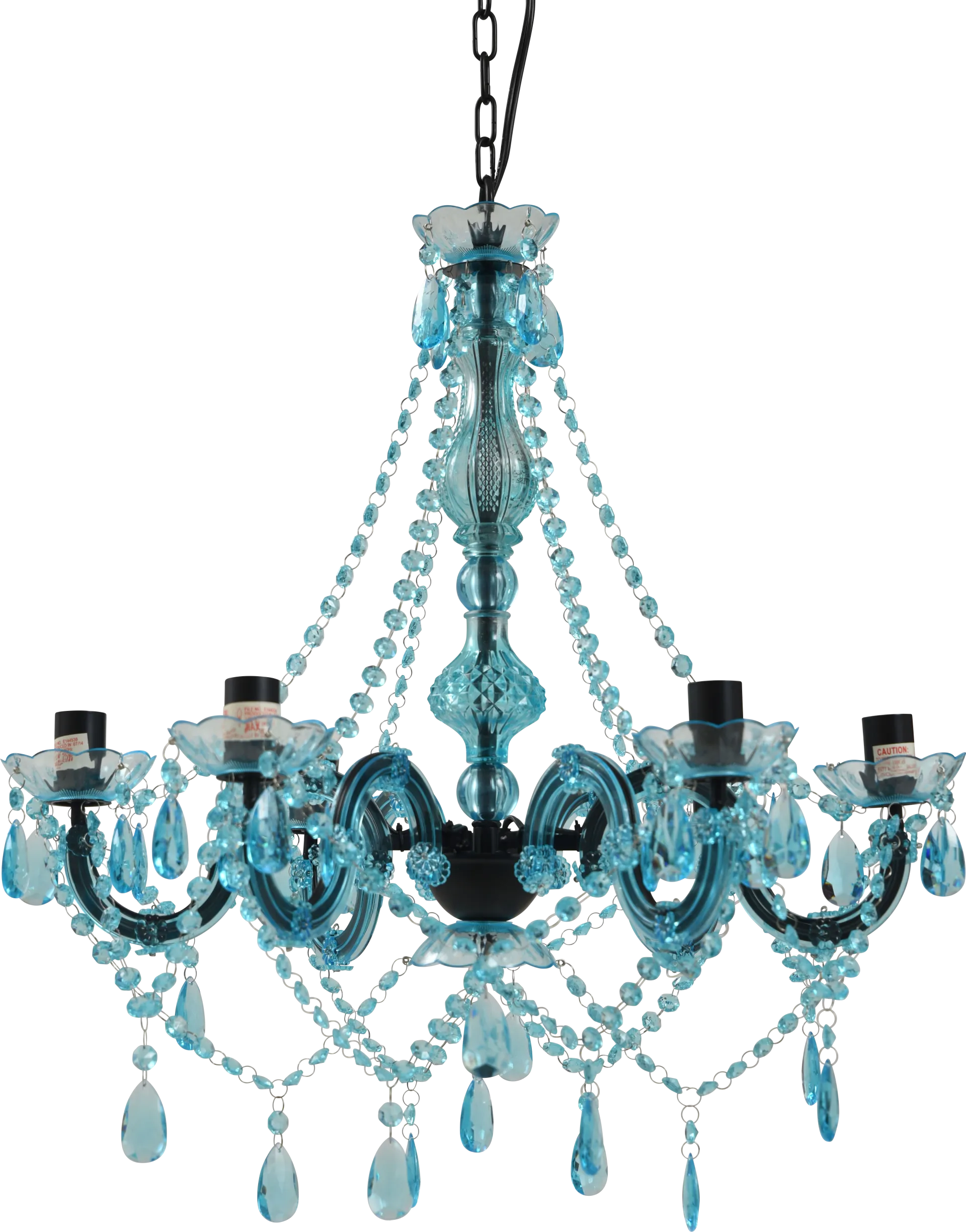 Kids Frozen Decor Light Blue Chandelier - Image 1
