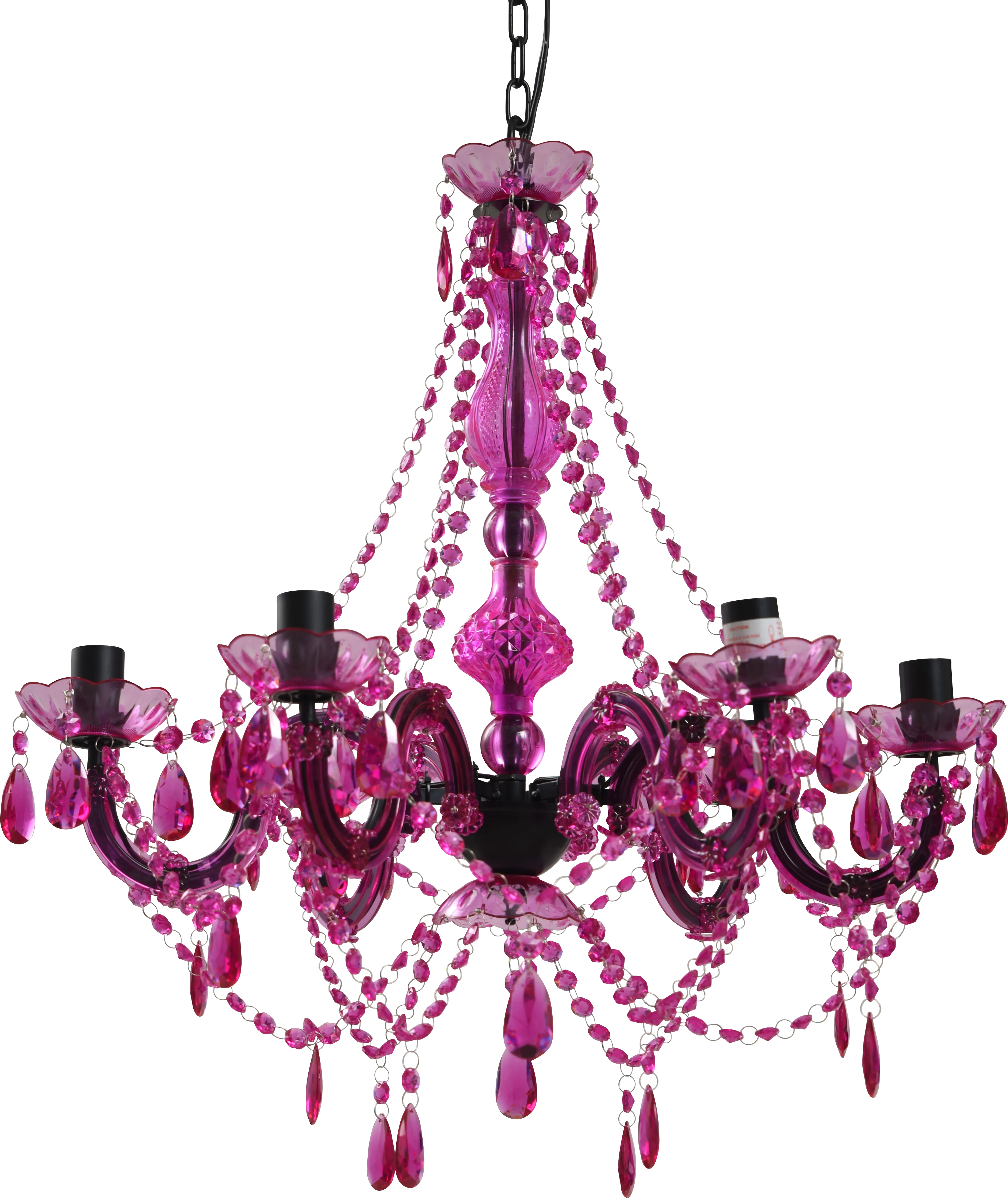Kids Little Princess Decor Pink Chandelier - Thumbnail - Image 1
