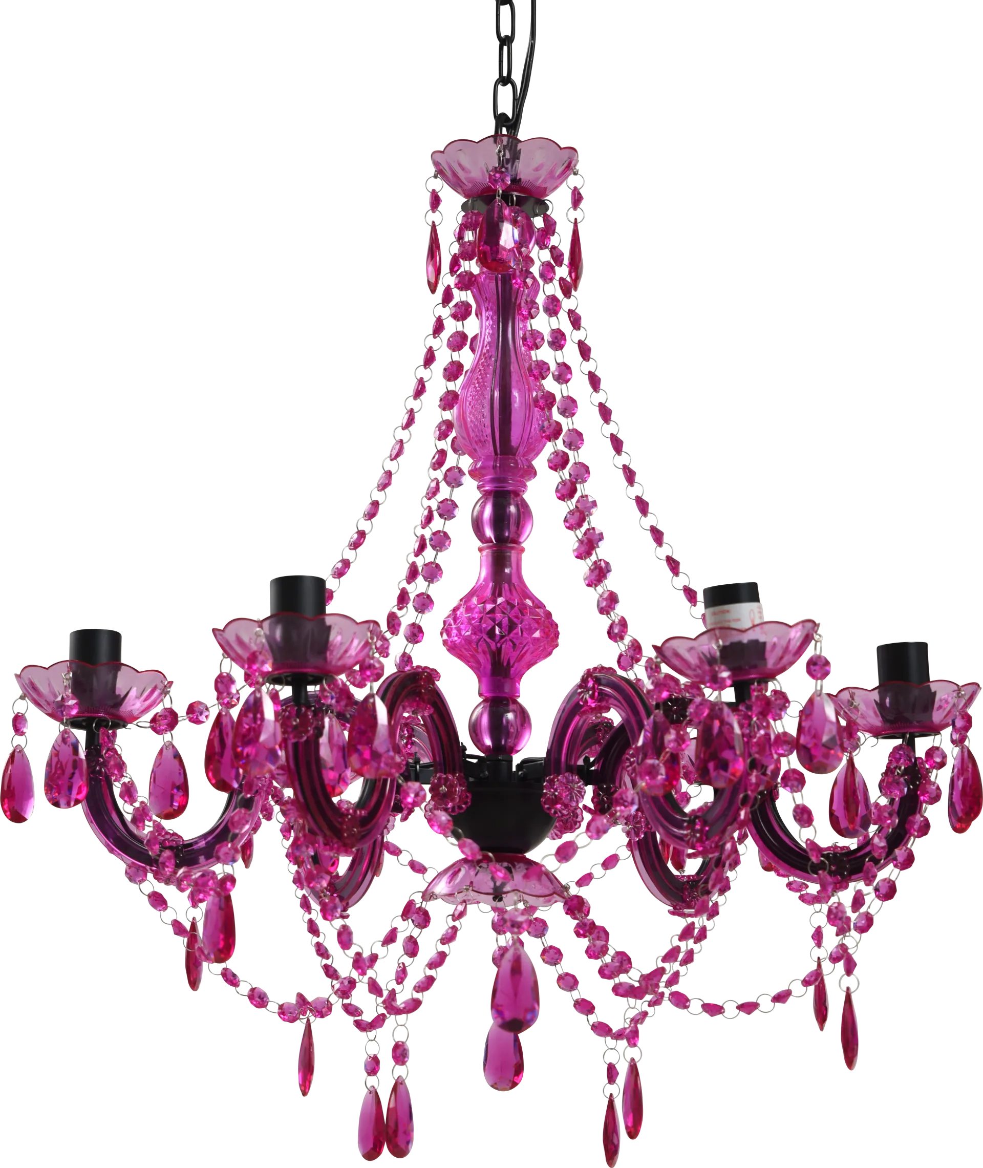 Kids Little Princess Decor Pink Chandelier - Image 1