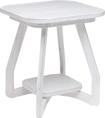 Guoten White End Table