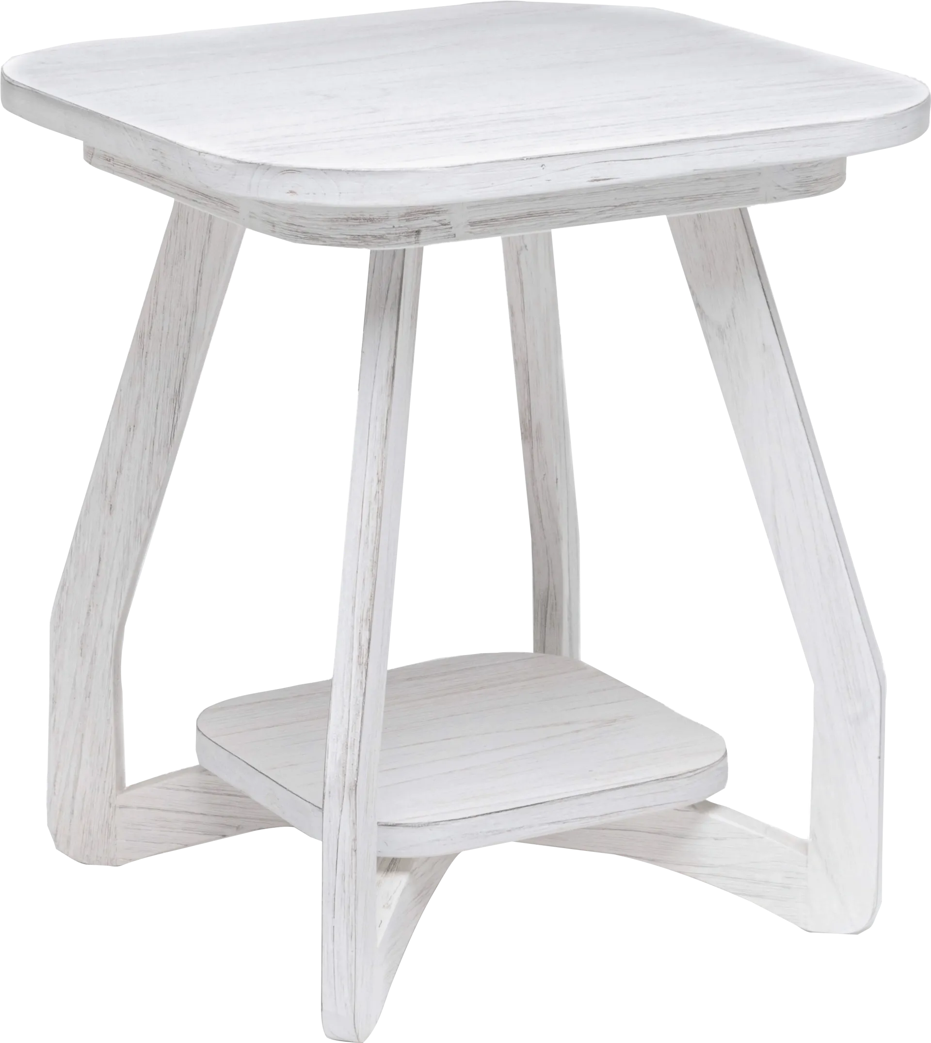 Guoten White End Table - Image 1