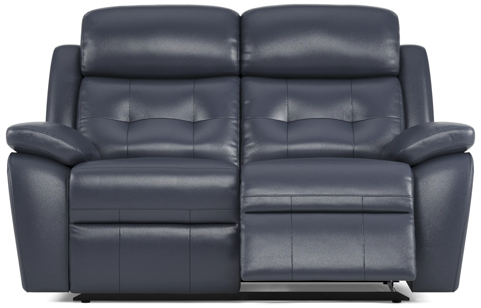 blue reclining loveseat
