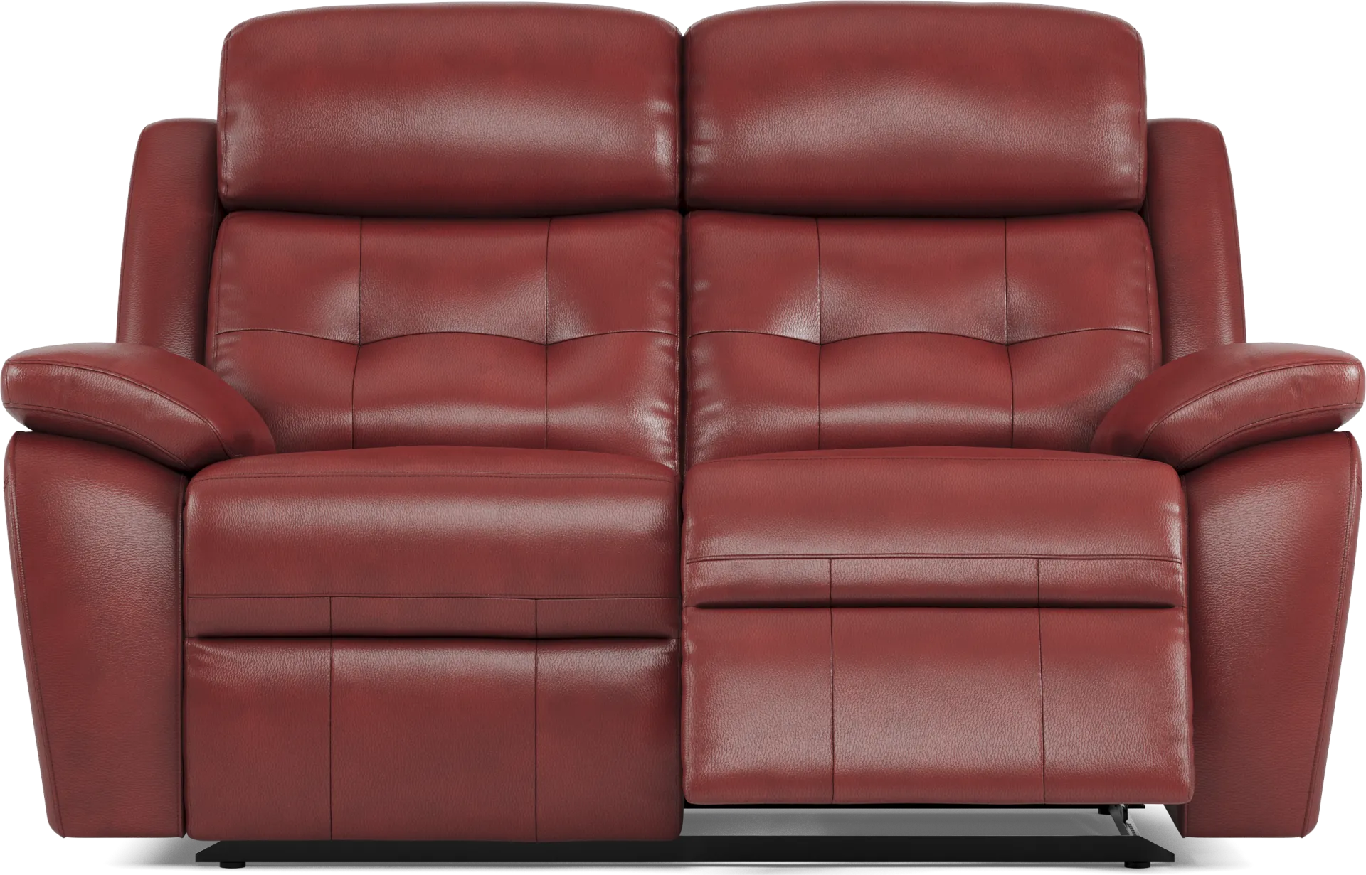 Antonin Red Leather Reclining Loveseat - Image 2