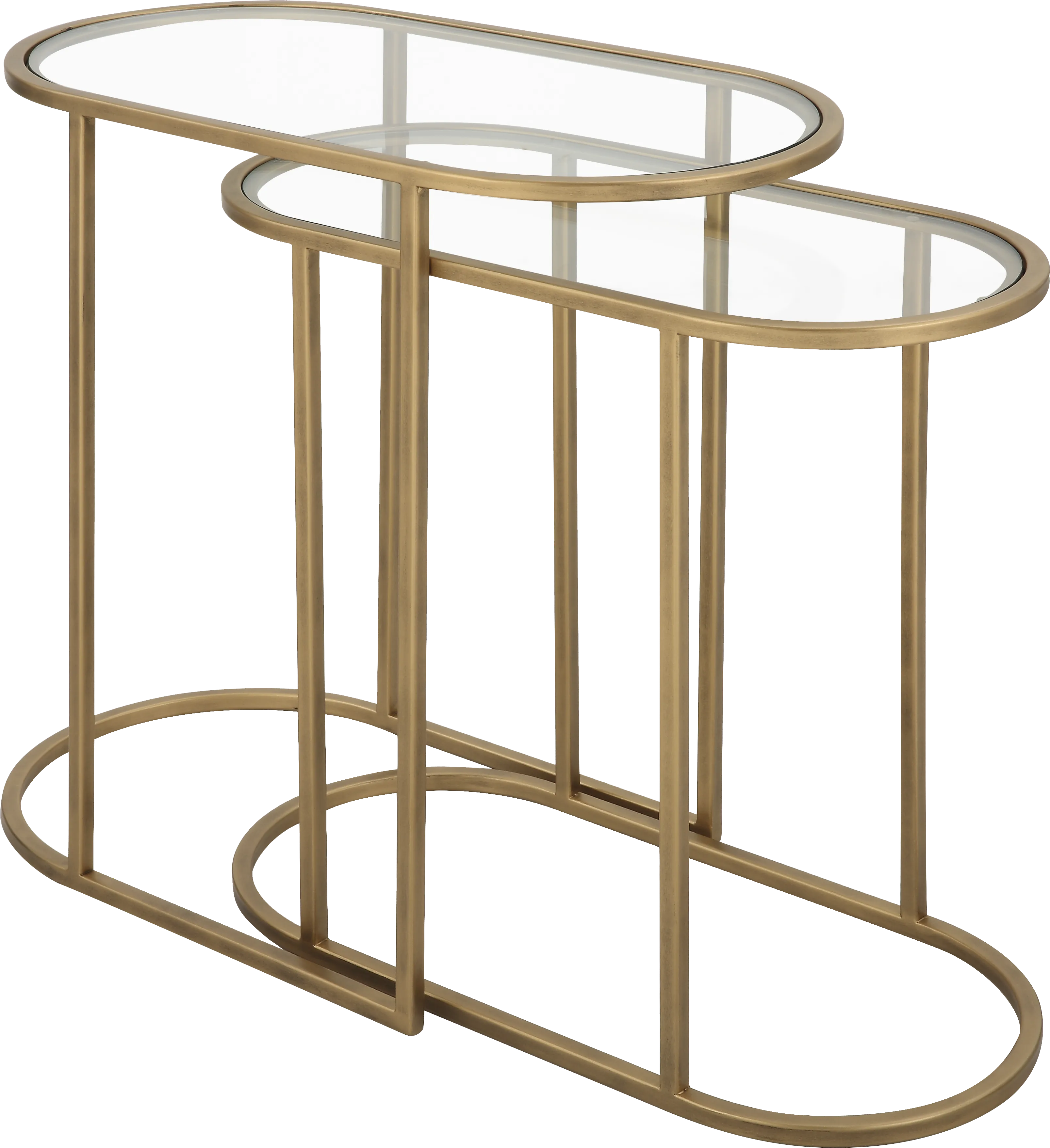 Ayna Gold Nesting Table. Set of 2 - Thumbnail - Image 1