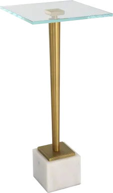 Danom White Accent Table