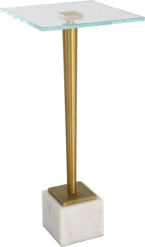 Danom White Accent Table