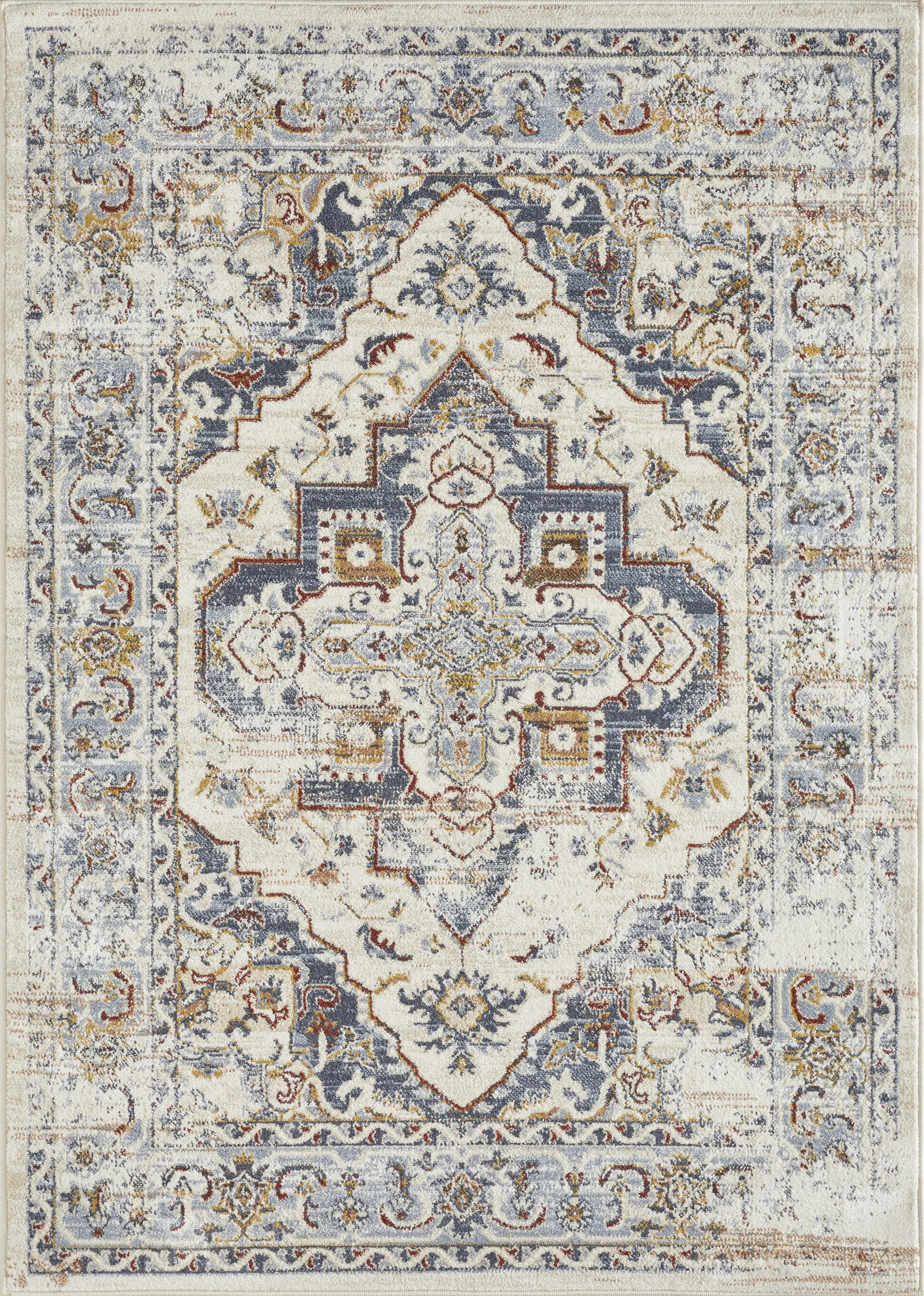 Bartleigh Cream 5'3 x 7'3 Area Rug - Image 1