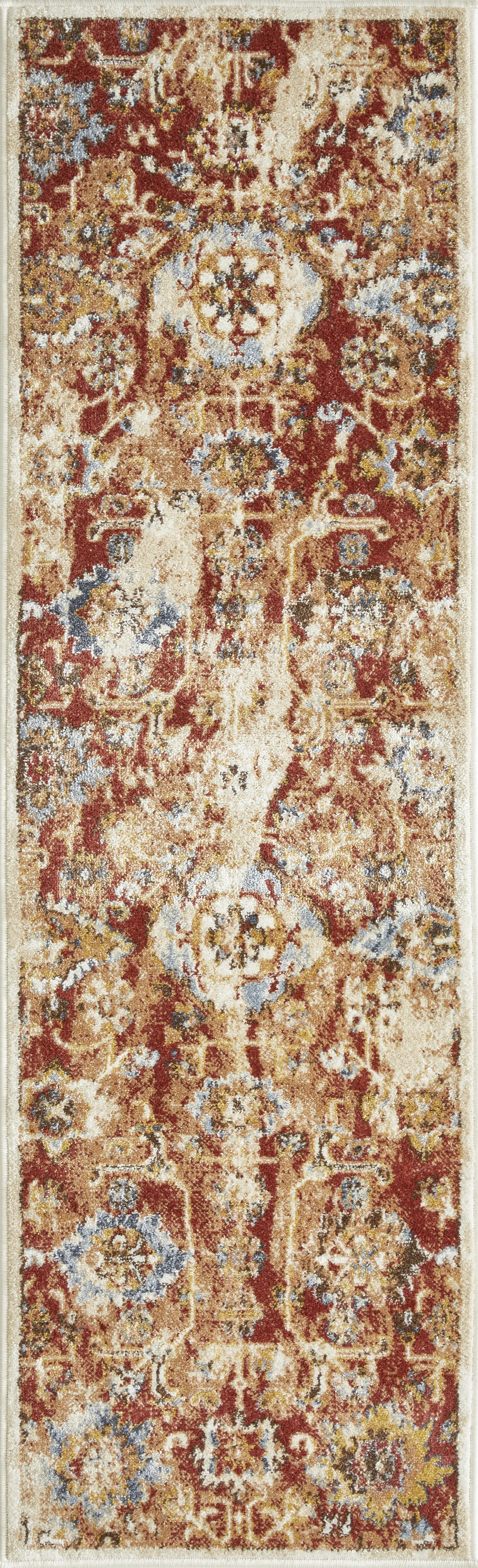 Amibell Orange 2' x 6'7 Runner Rug - Image 1