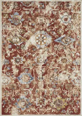 Amibell Orange 5'3 x 7'3 Area Rug
