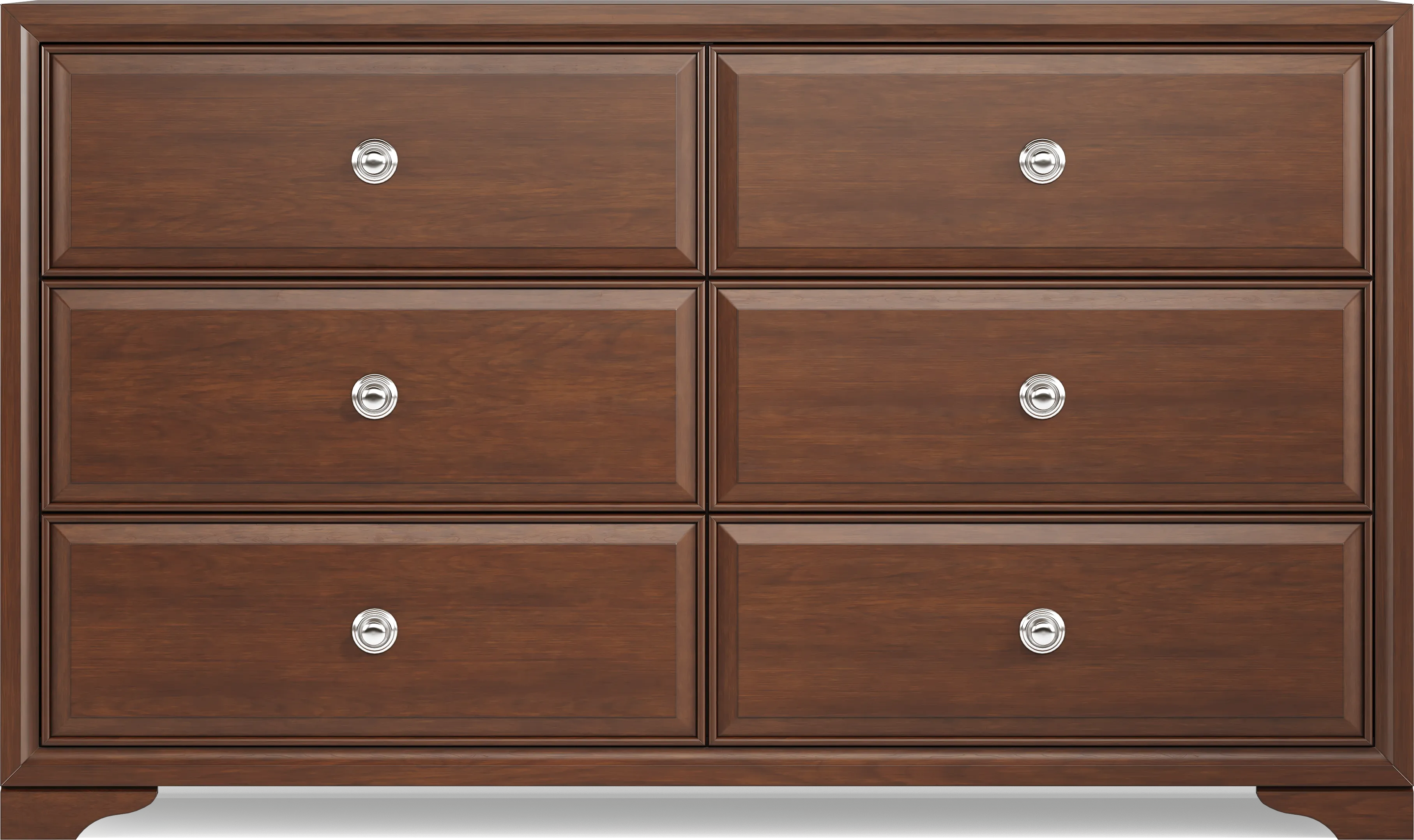 Belcourt Brown Cherry Finish 5 Pc King Panel Bedroom - Thumbnail - Image 5