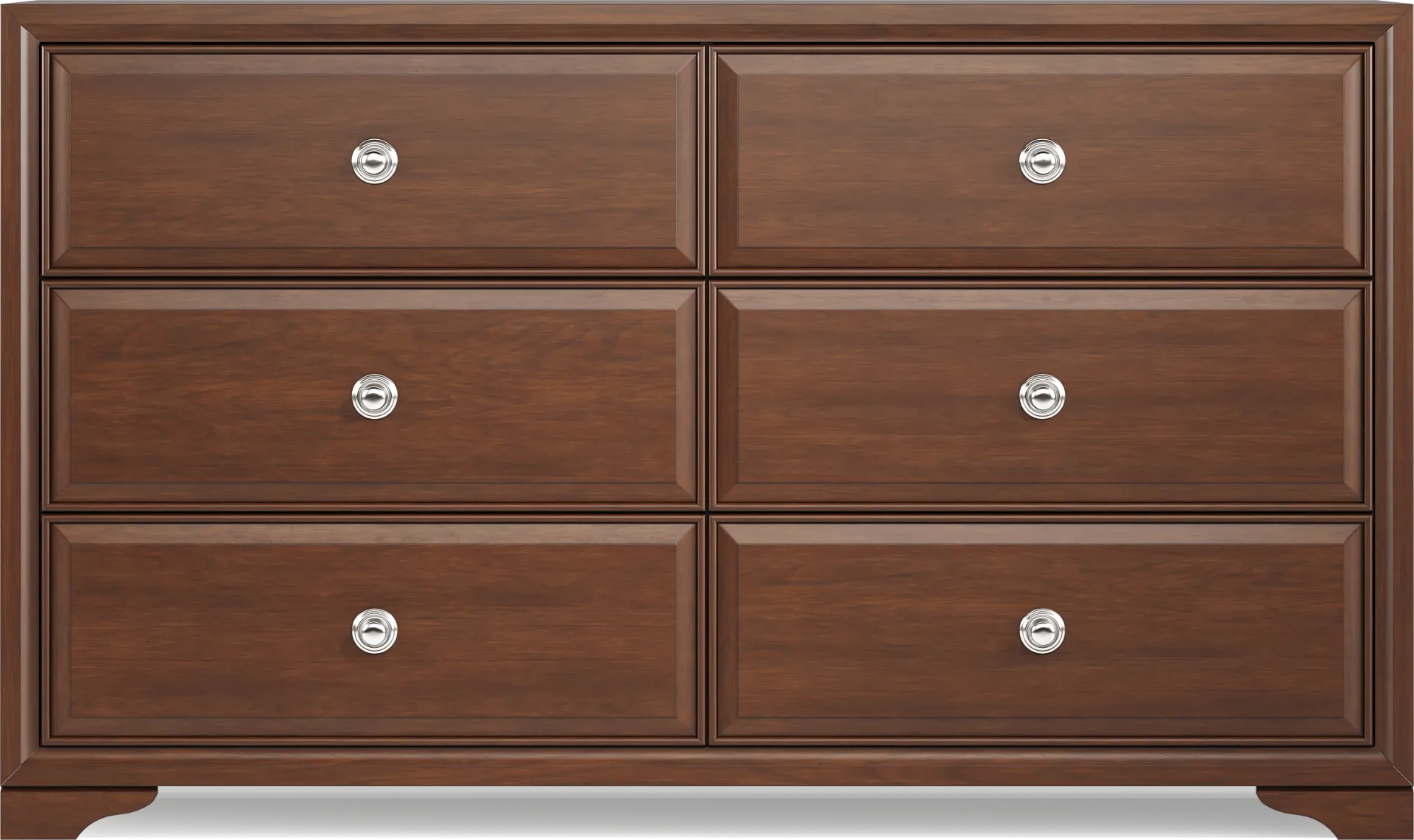 Belcourt Brown Cherry Finish 5 Pc Bedroom with Genoa Brown King Upholstered Bed - Image 3