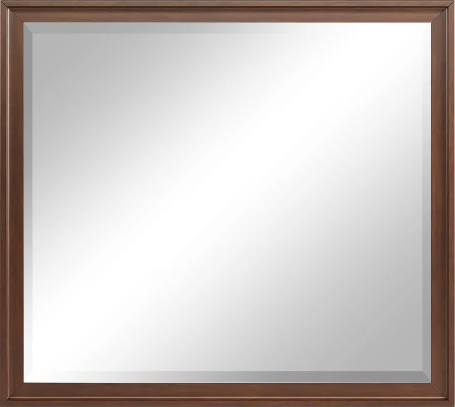 Belcourt Brown Cherry Finish Mirror
