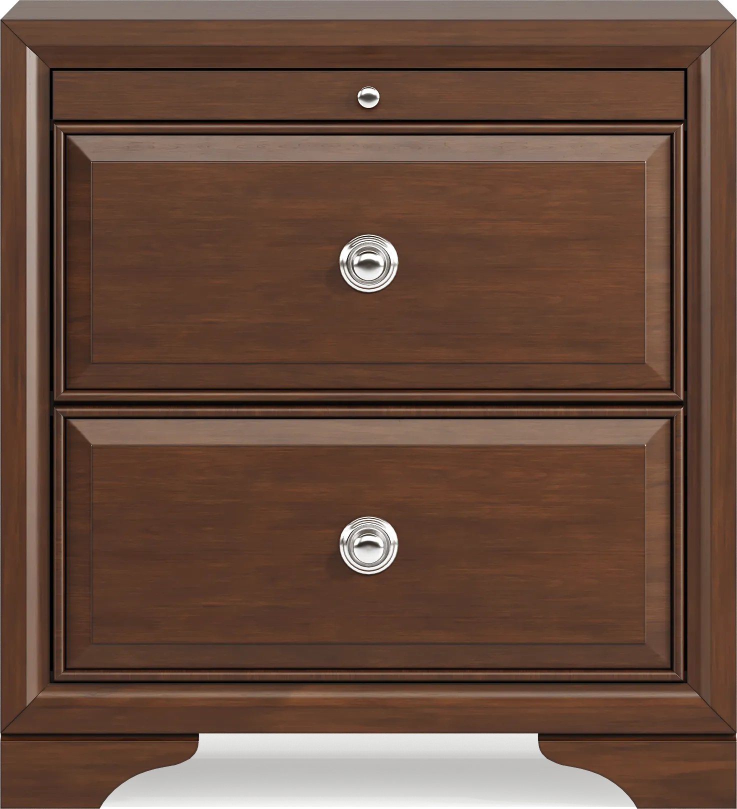 Belcourt Brown Cherry Finish Nightstand - Image 2