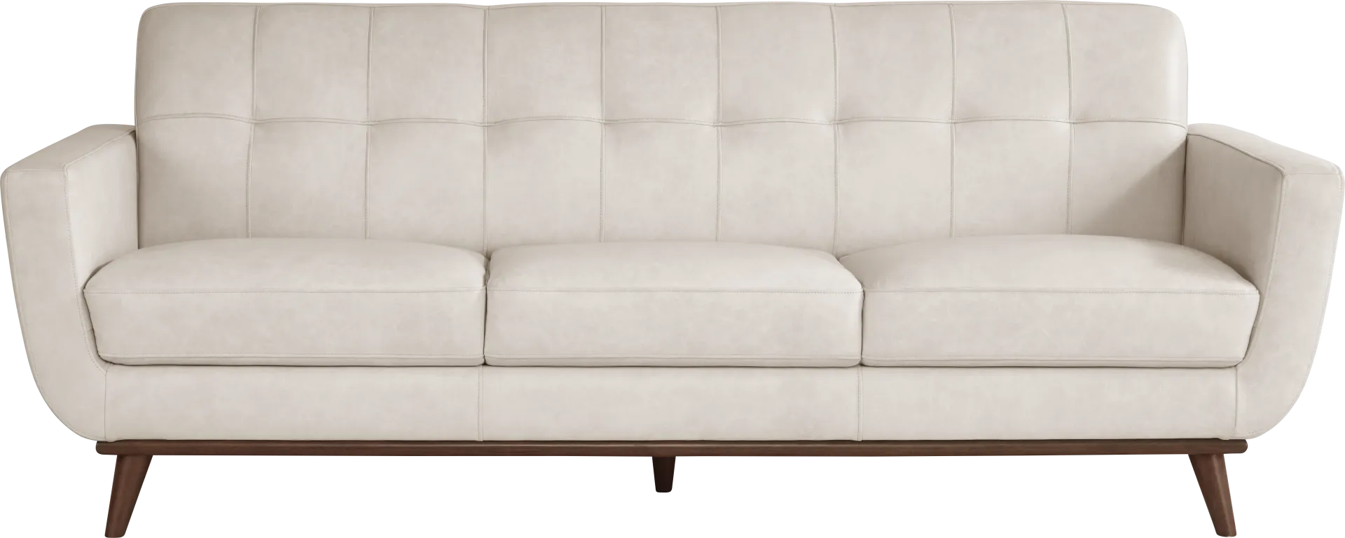 Greyson Ivory Leather Sofa - Image 1