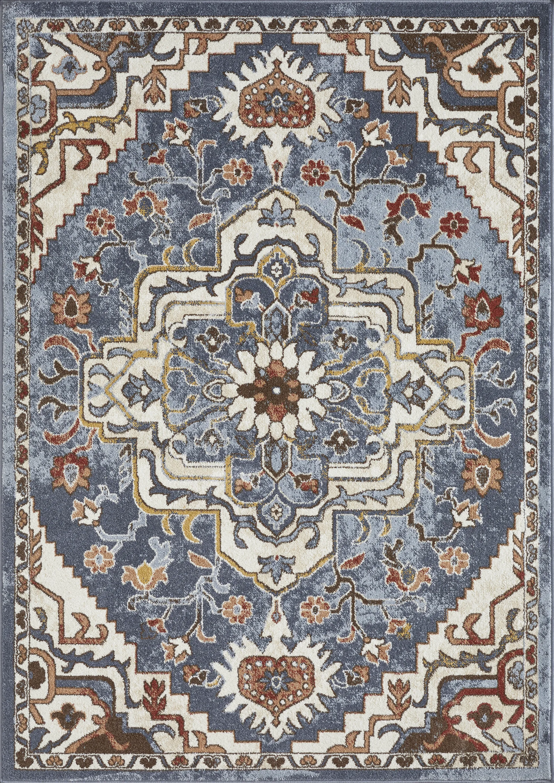 Zailorn Blue 5'3 x 7'3 Area Rug - Image 1