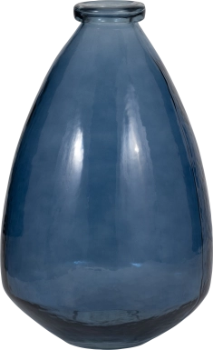 Gryn Blue 15 in. Vase