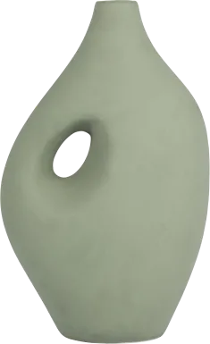 Aljema Green 12 in. Vase