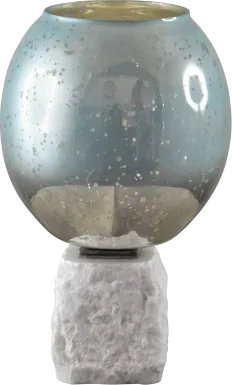 Firth Blue 13 in. Pillar Candle Holder