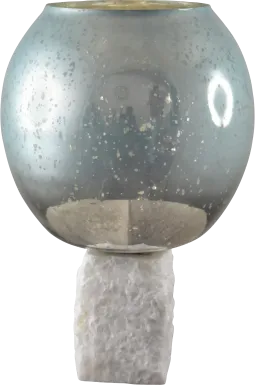 Firth Blue 15 in. Pillar Candle Holder