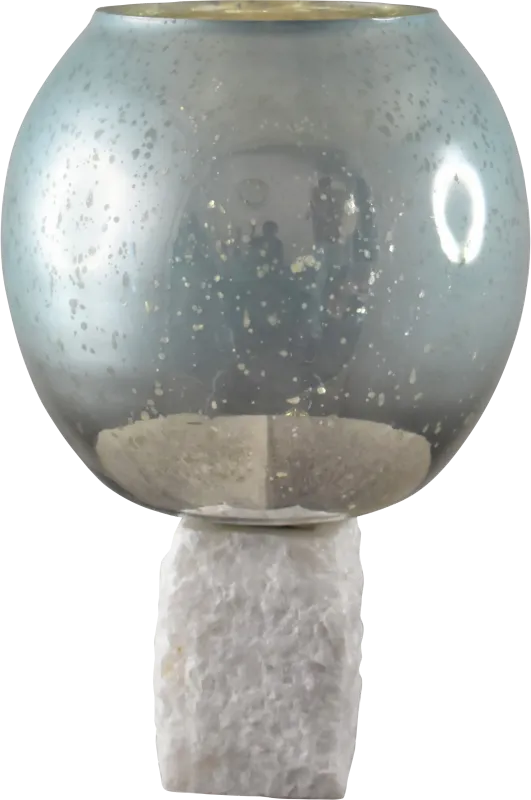 Firth Blue 15 in. Pillar Candle Holder