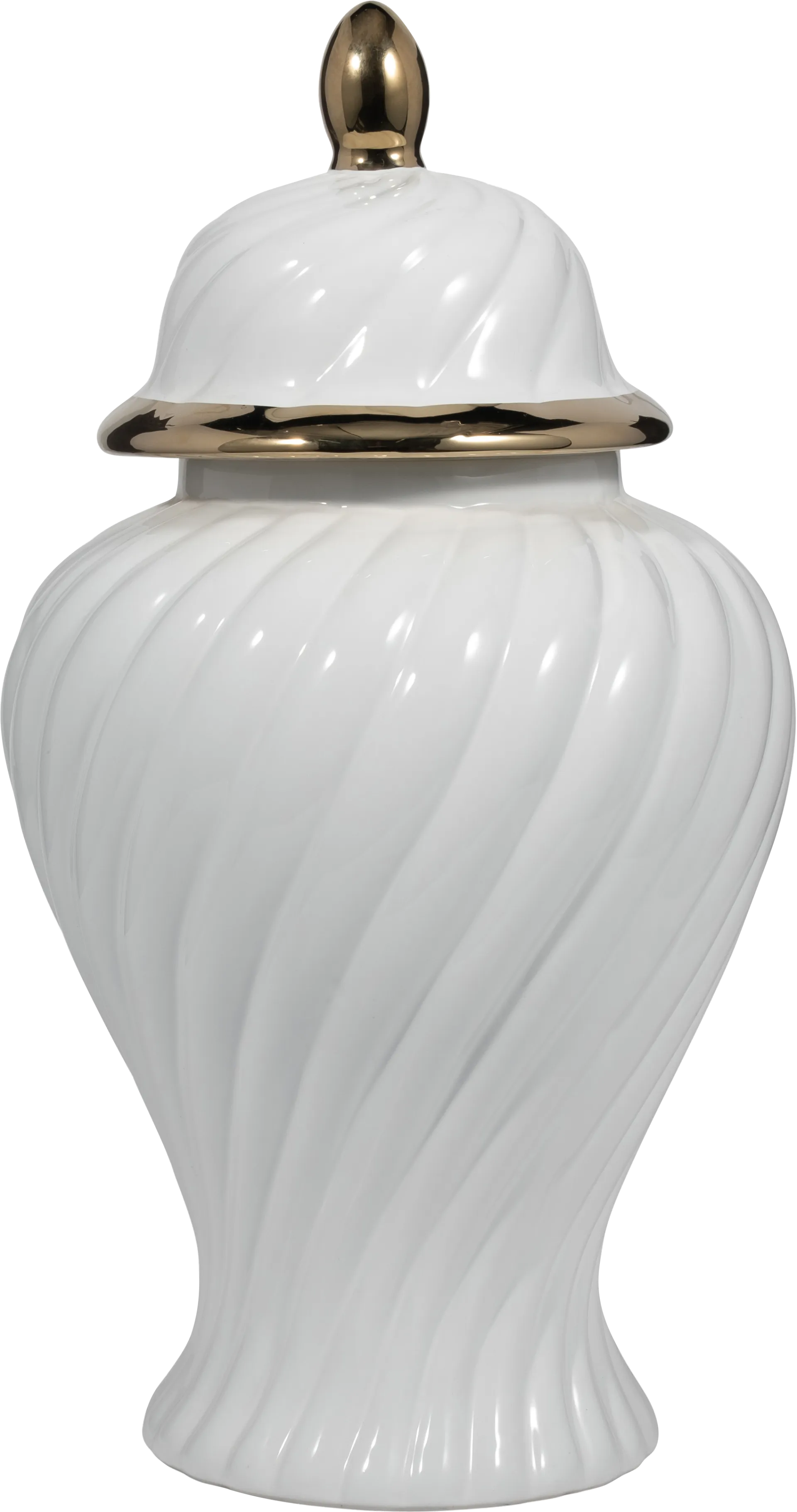 Harlou White 20 in. Jar - Image 1