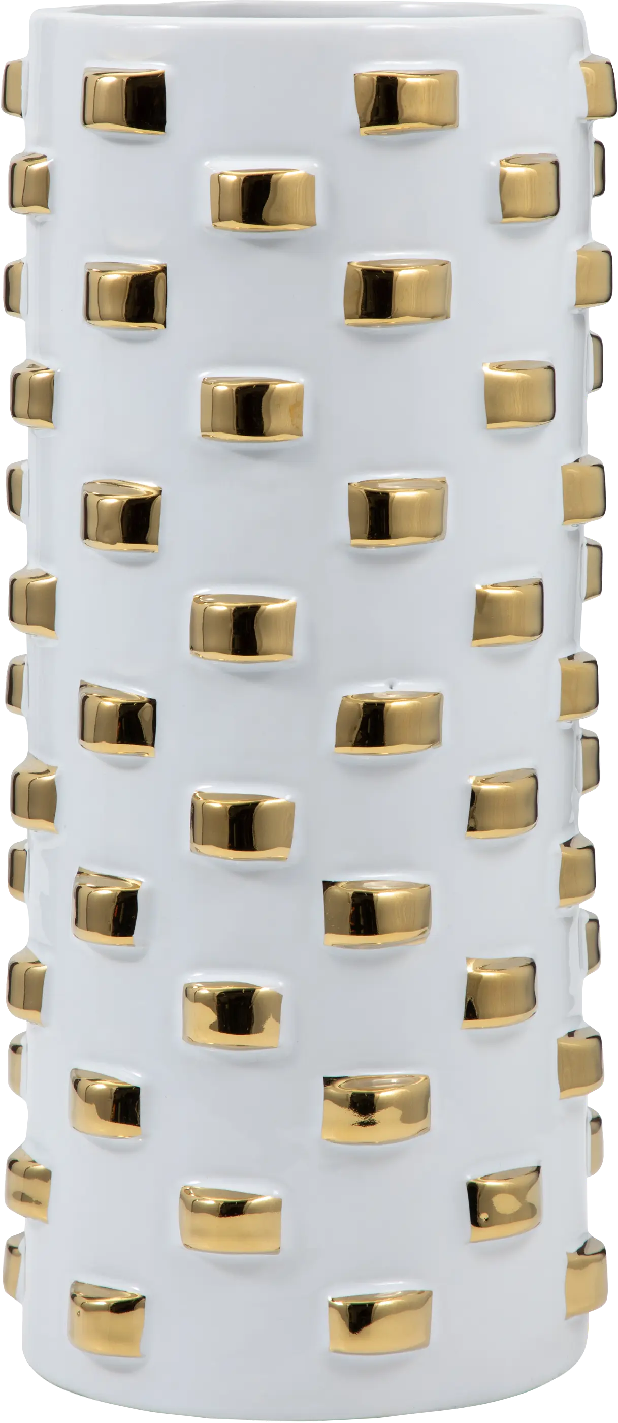 Hesperia White 11 in. Vase
