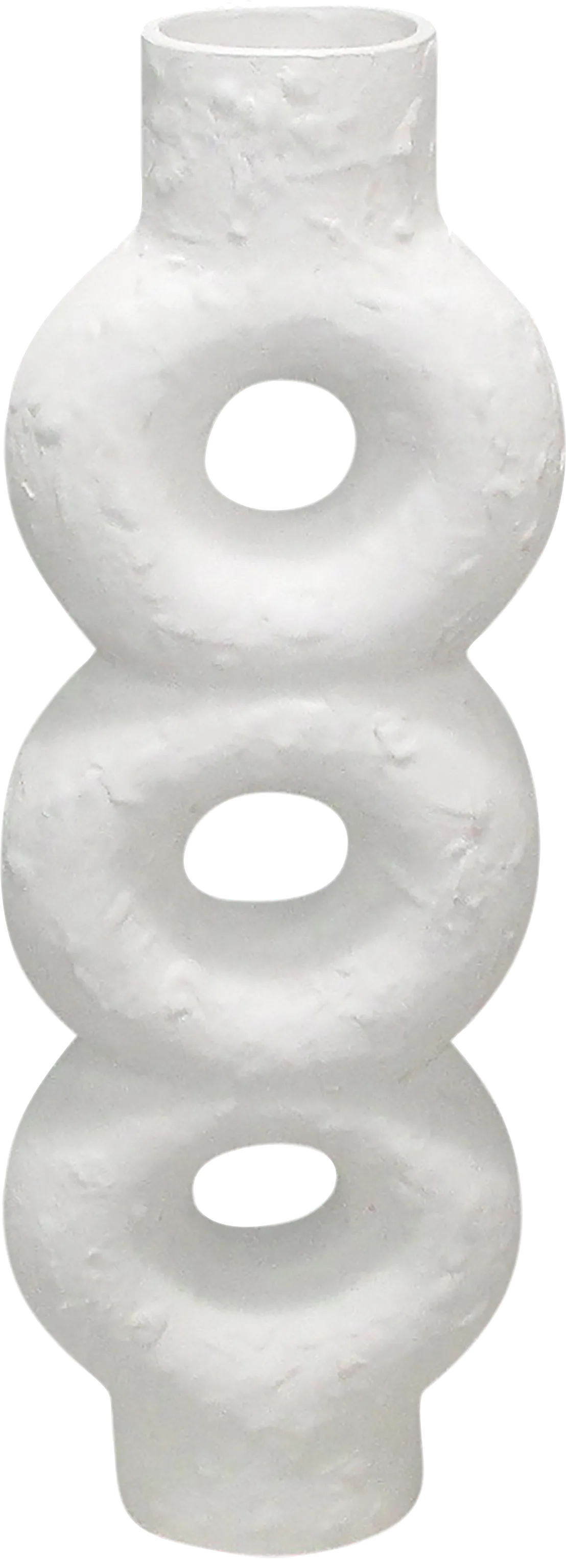 Jellaison White 17 in. Vase - Image 1