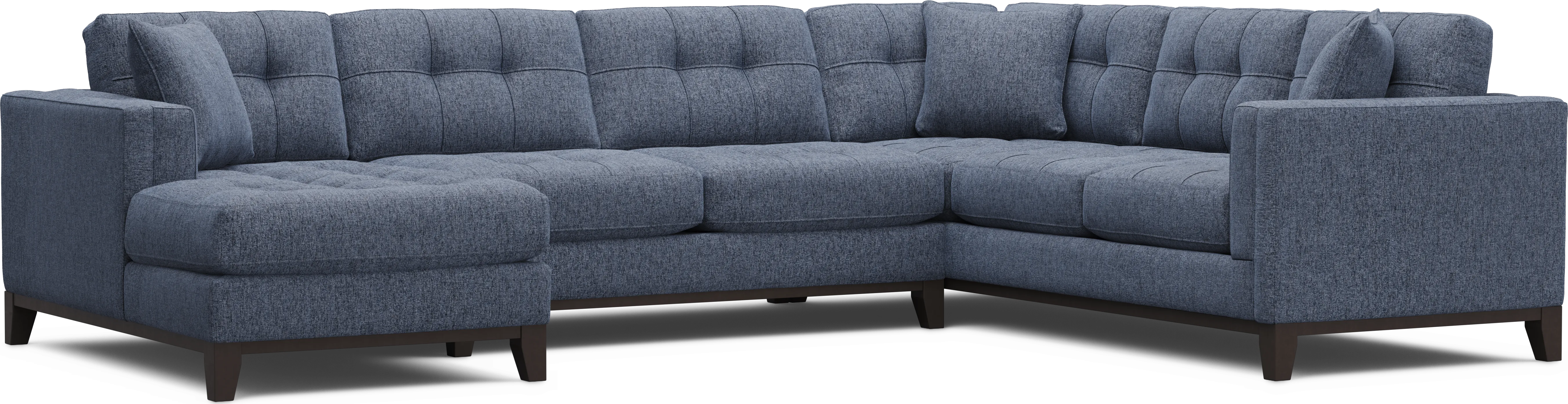 Chatham Navy 3 Pc Sectional - Thumbnail - Image 1