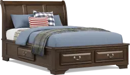 3 pc full storage bed