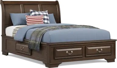 3 pc full storage bed