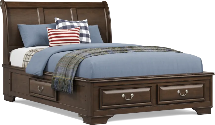 3 pc full storage bed