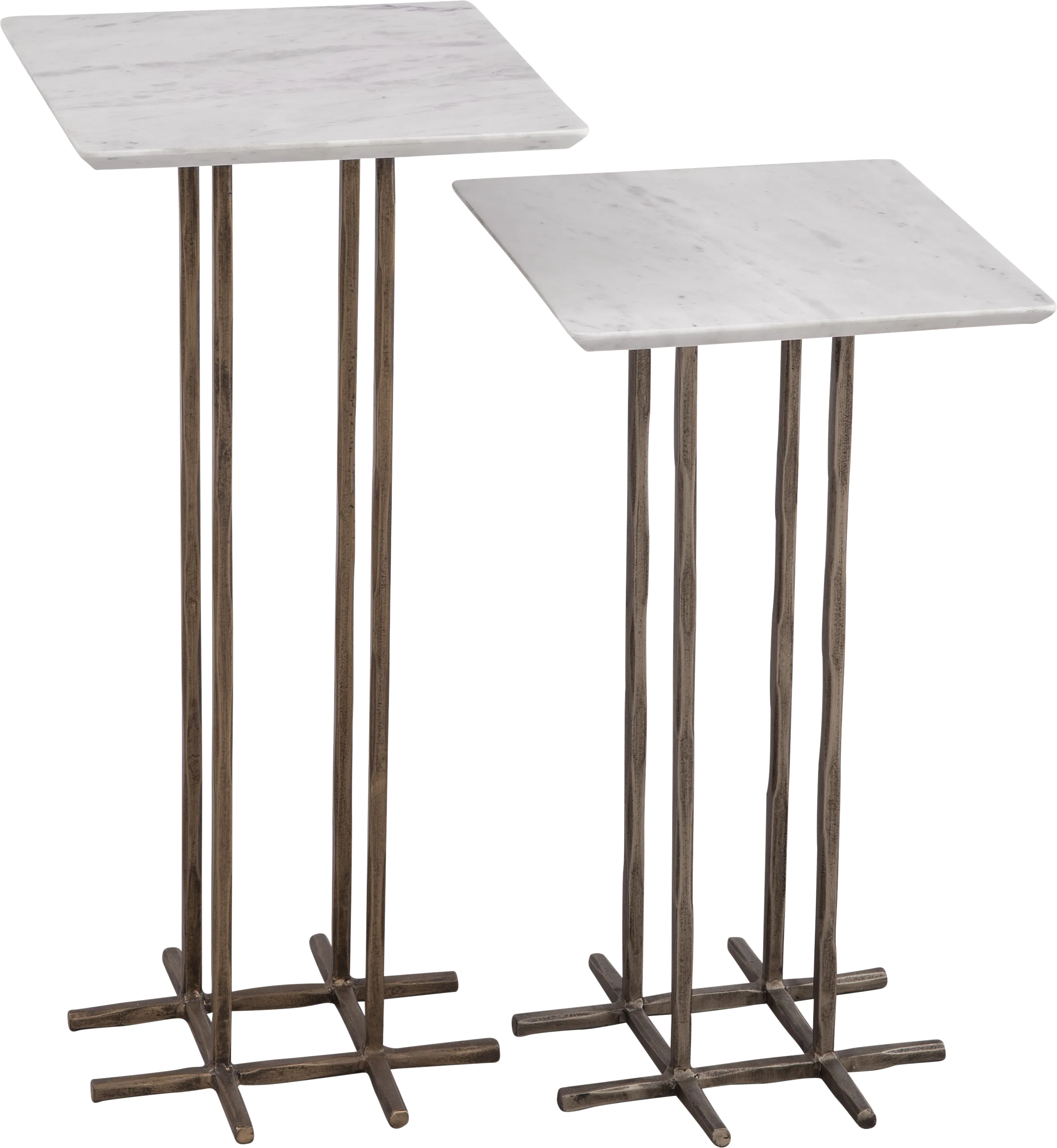 Melqua White Accent Table, Set of 2 - Thumbnail - Image 1