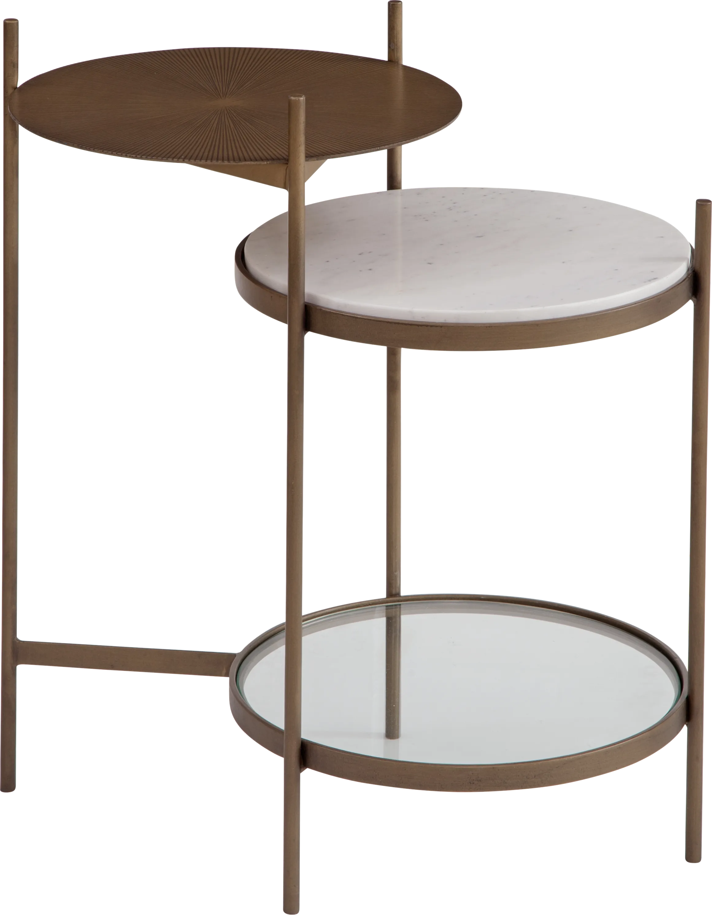 Santiam Gold Accent Table - Thumbnail - Image 1