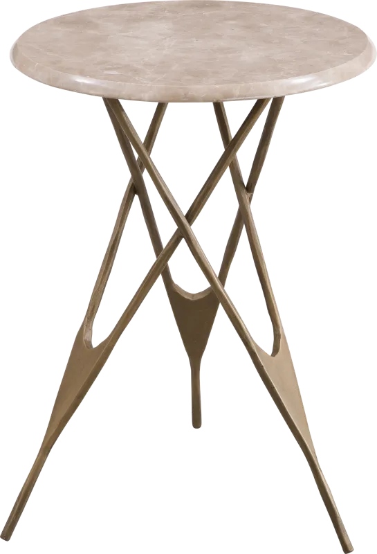 Wilene Brass Accent Table