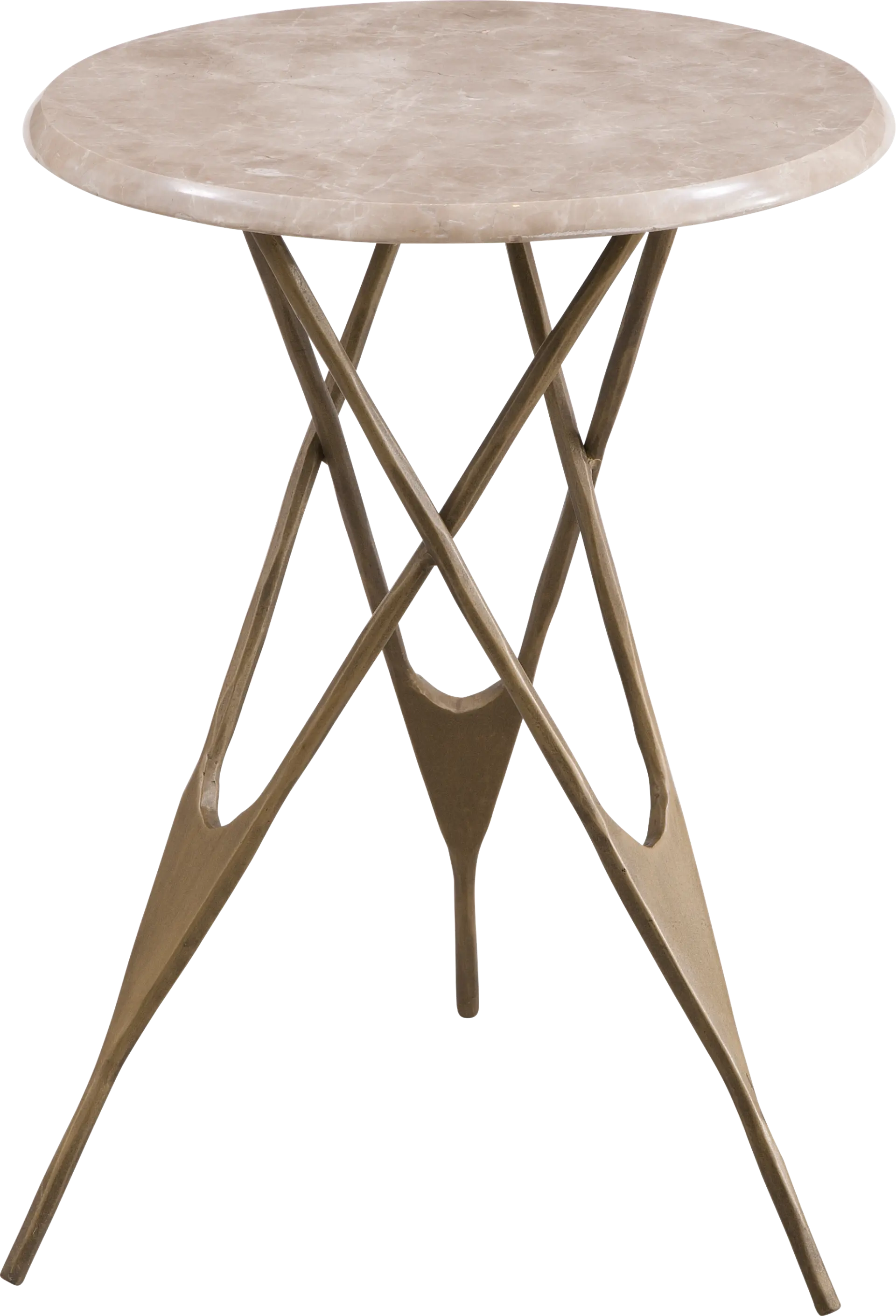 Wilene Brass Accent Table