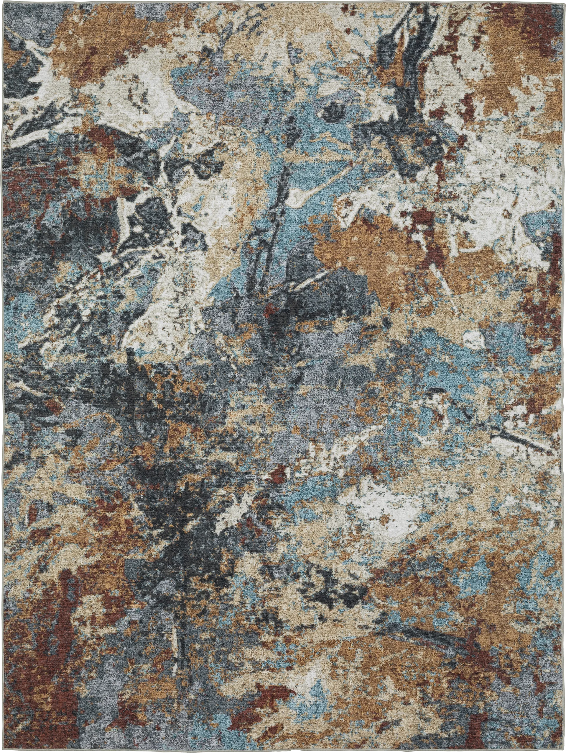 Doryen Rust 5' x 7' Rug - Image 1