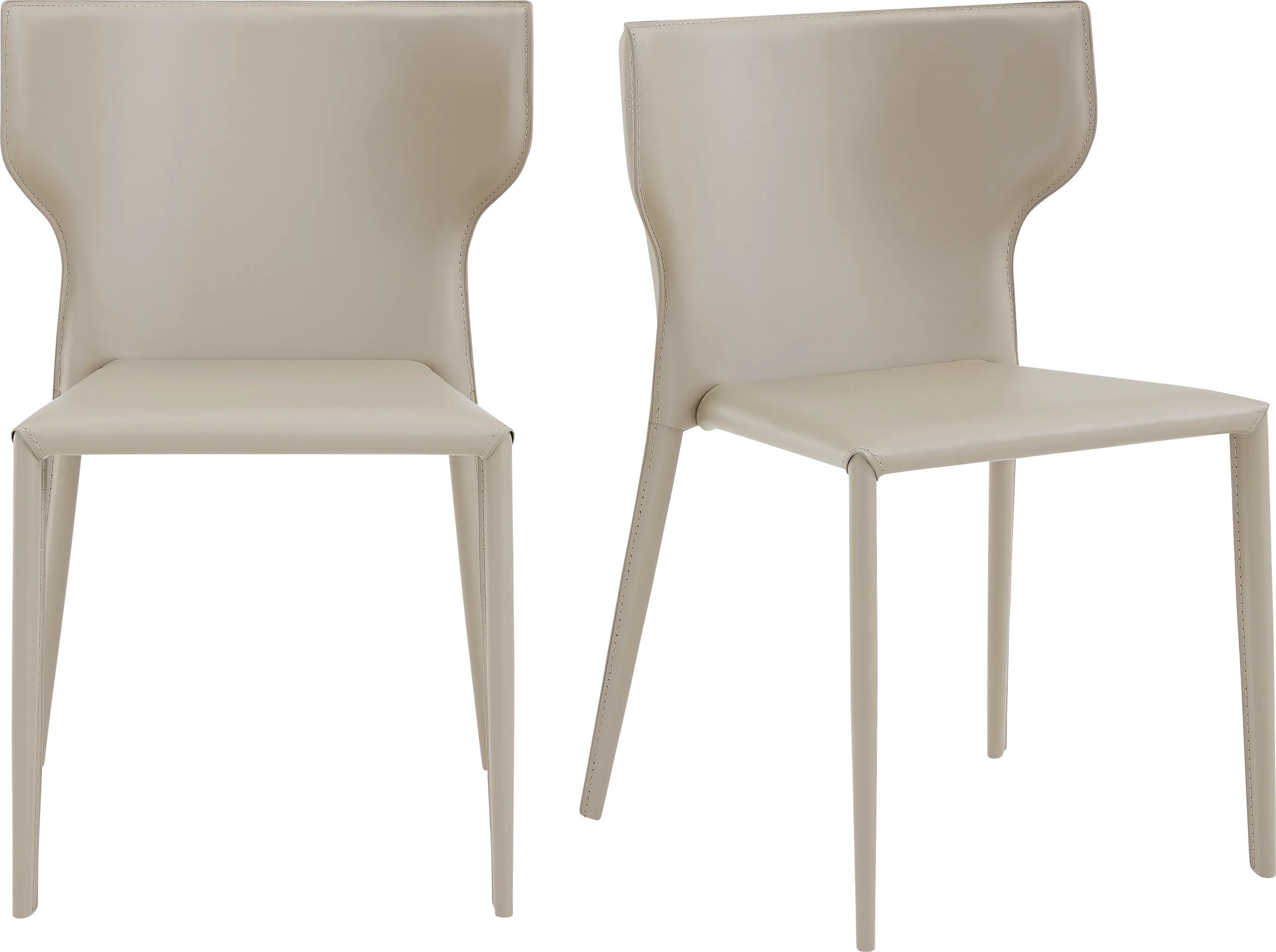 Drost Light Gray Dining Chair, Set of 2