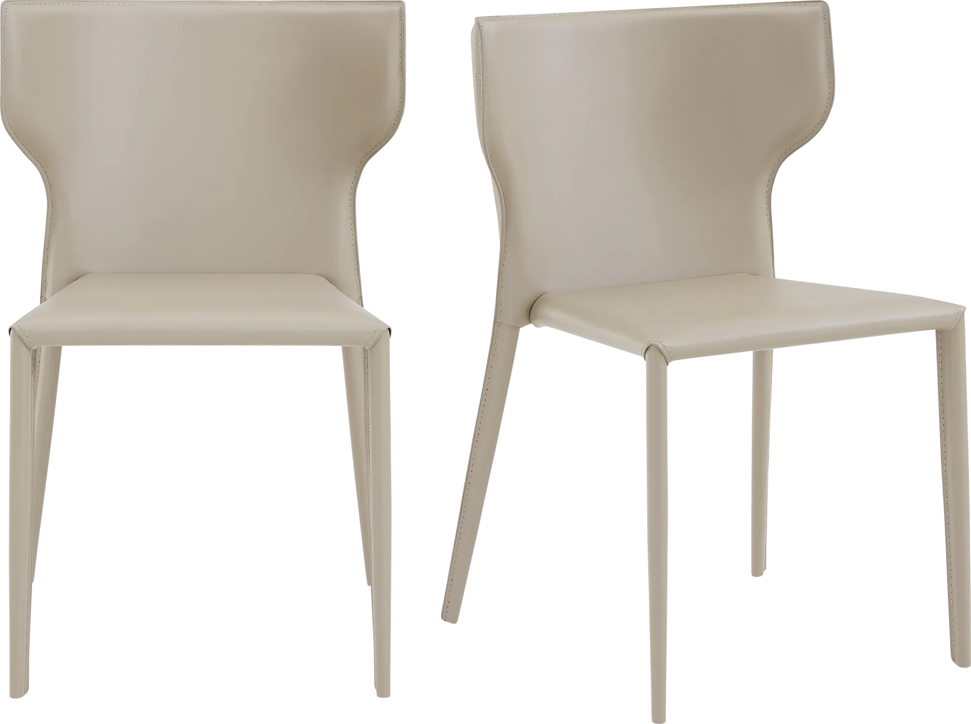 Drost Light Gray Dining Chair, Set of 2 - Image 1