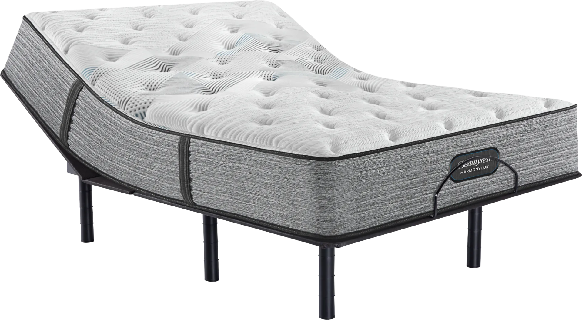 Beautyrest Harmony Lux Medium Queen Mattress with Head Up Only Base - Image 1