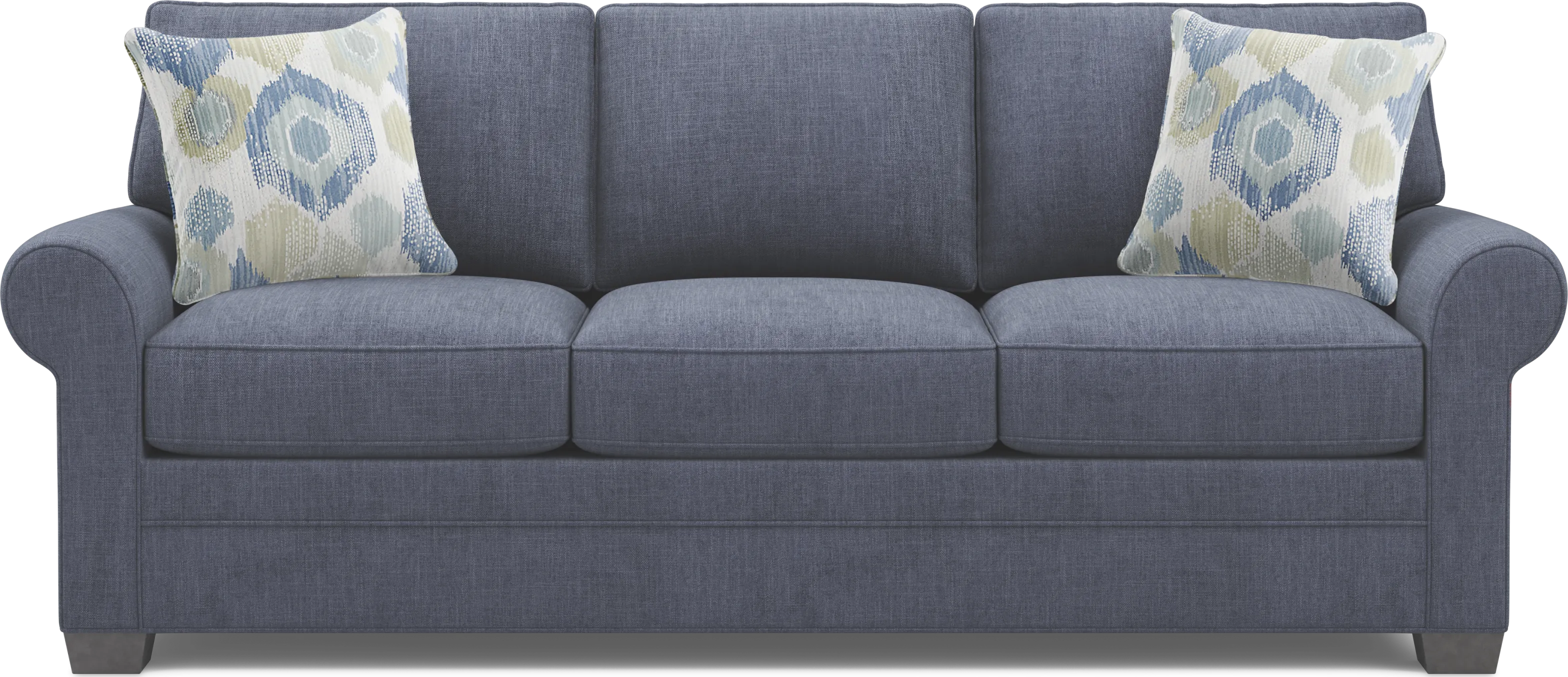 Bellingham Sapphire Textured Chenille 5 Pc Living Room - Thumbnail - Image 2