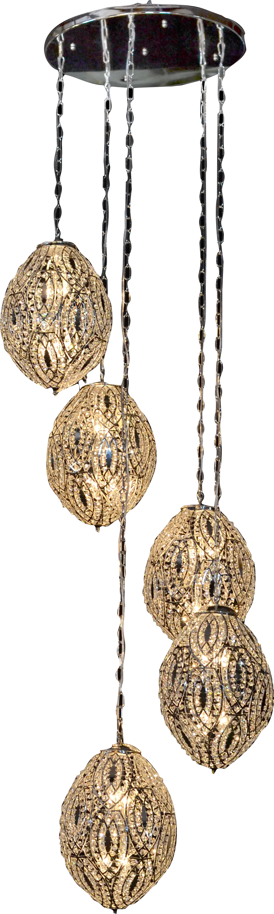 Luhman Silver Chandelier