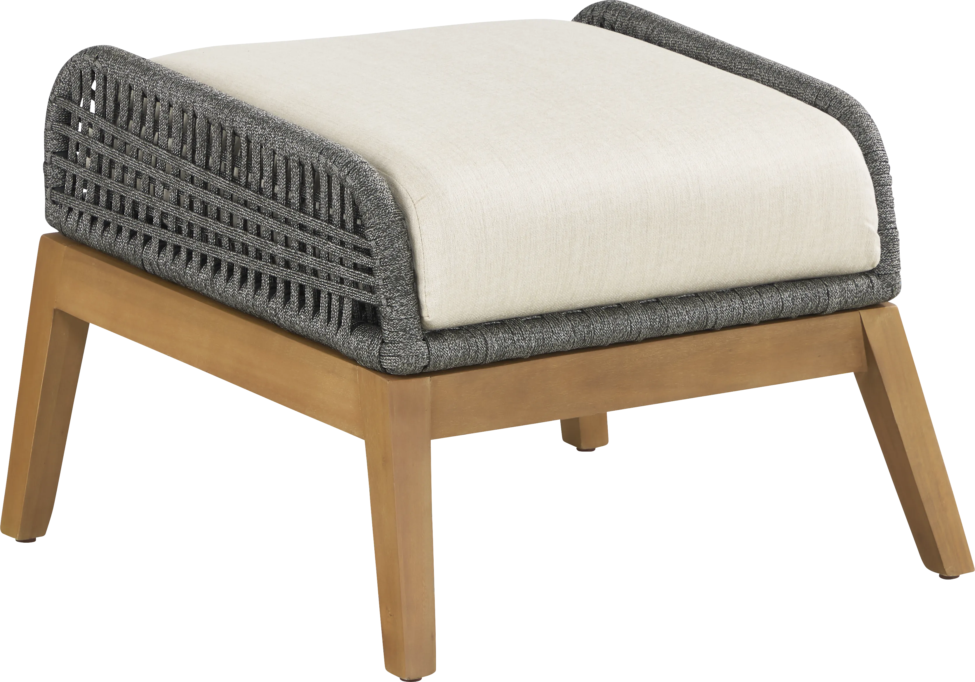 Tessere Gray Outdoor Ottoman - Thumbnail - Image 1
