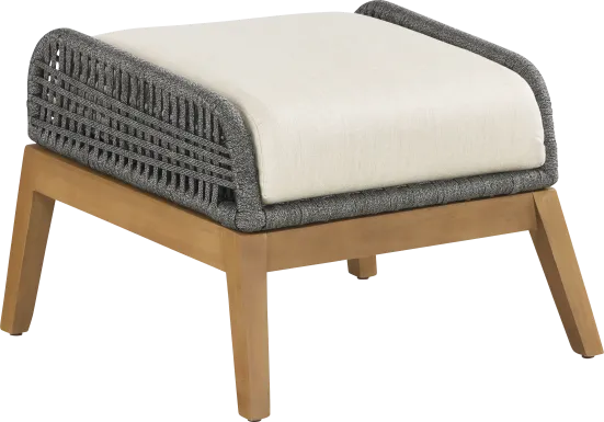 Tessere Gray Outdoor Ottoman