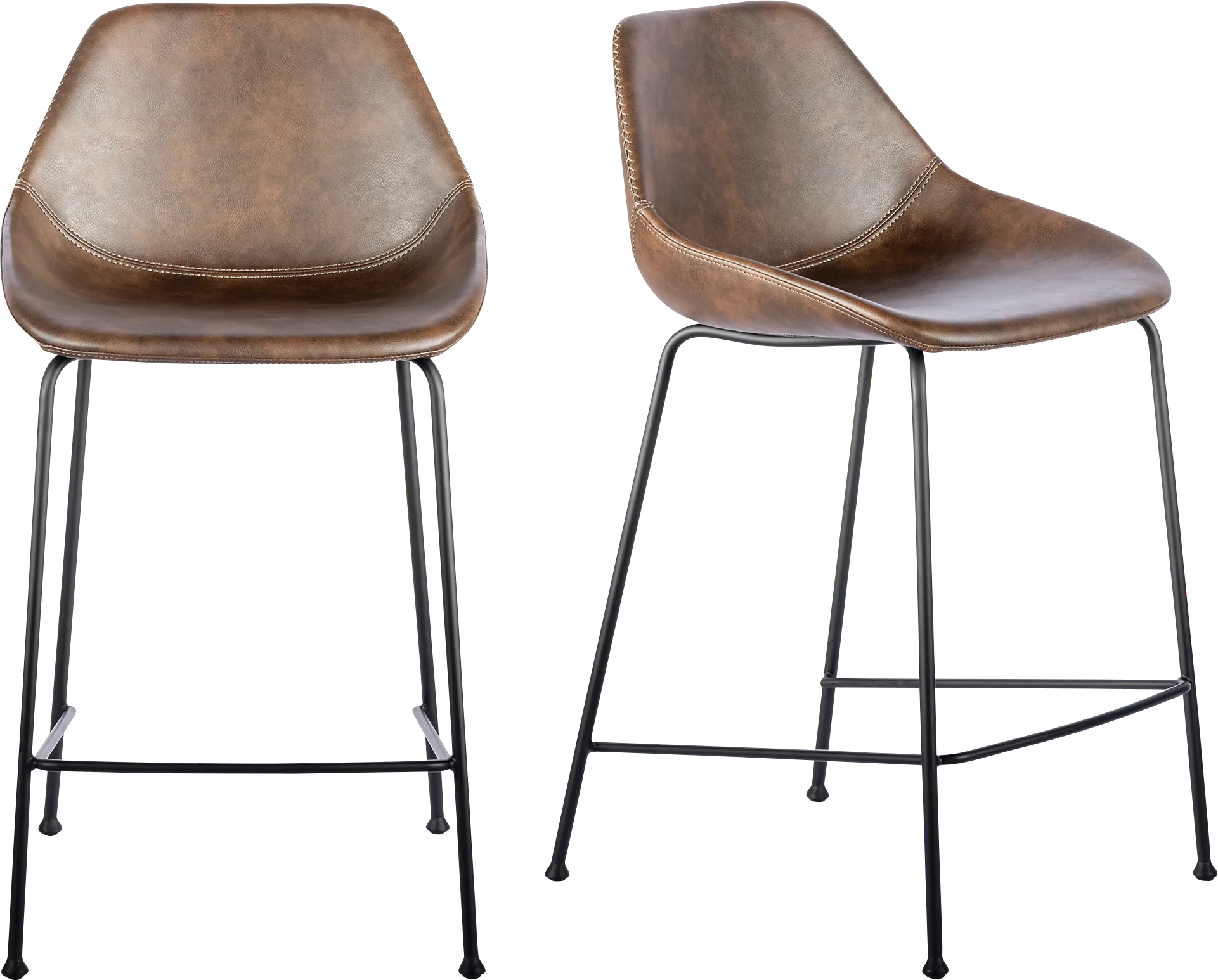 Rockcress Brown Counter Stool, Set of 2