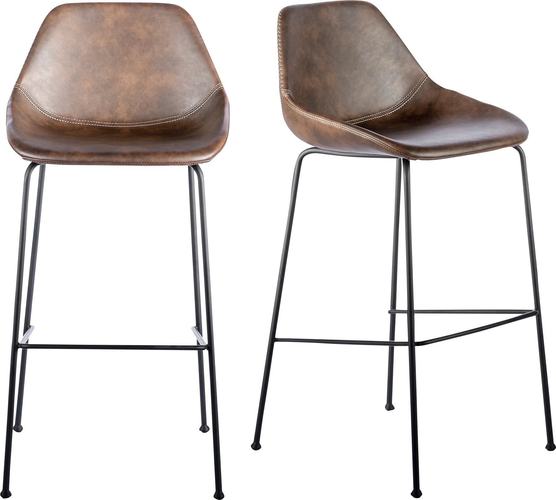 Rockcress Brown Barstool, Set of 2 - Image 1