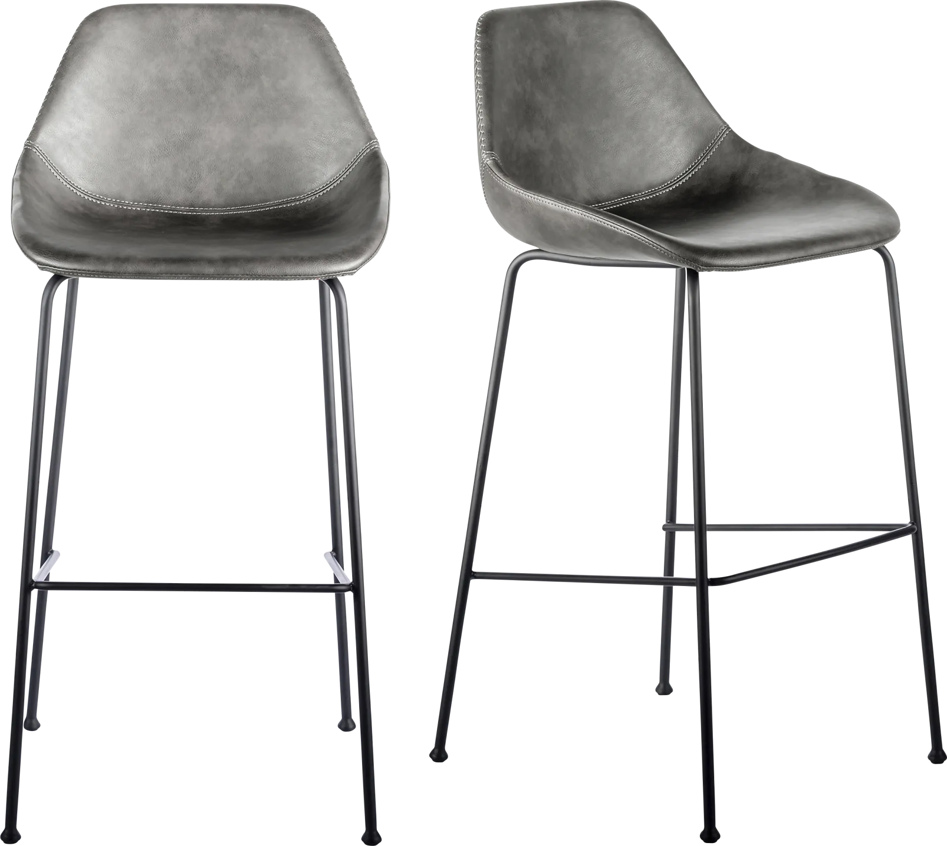 Rockcress Dark Gray Barstool, Set of 2 - Image 1