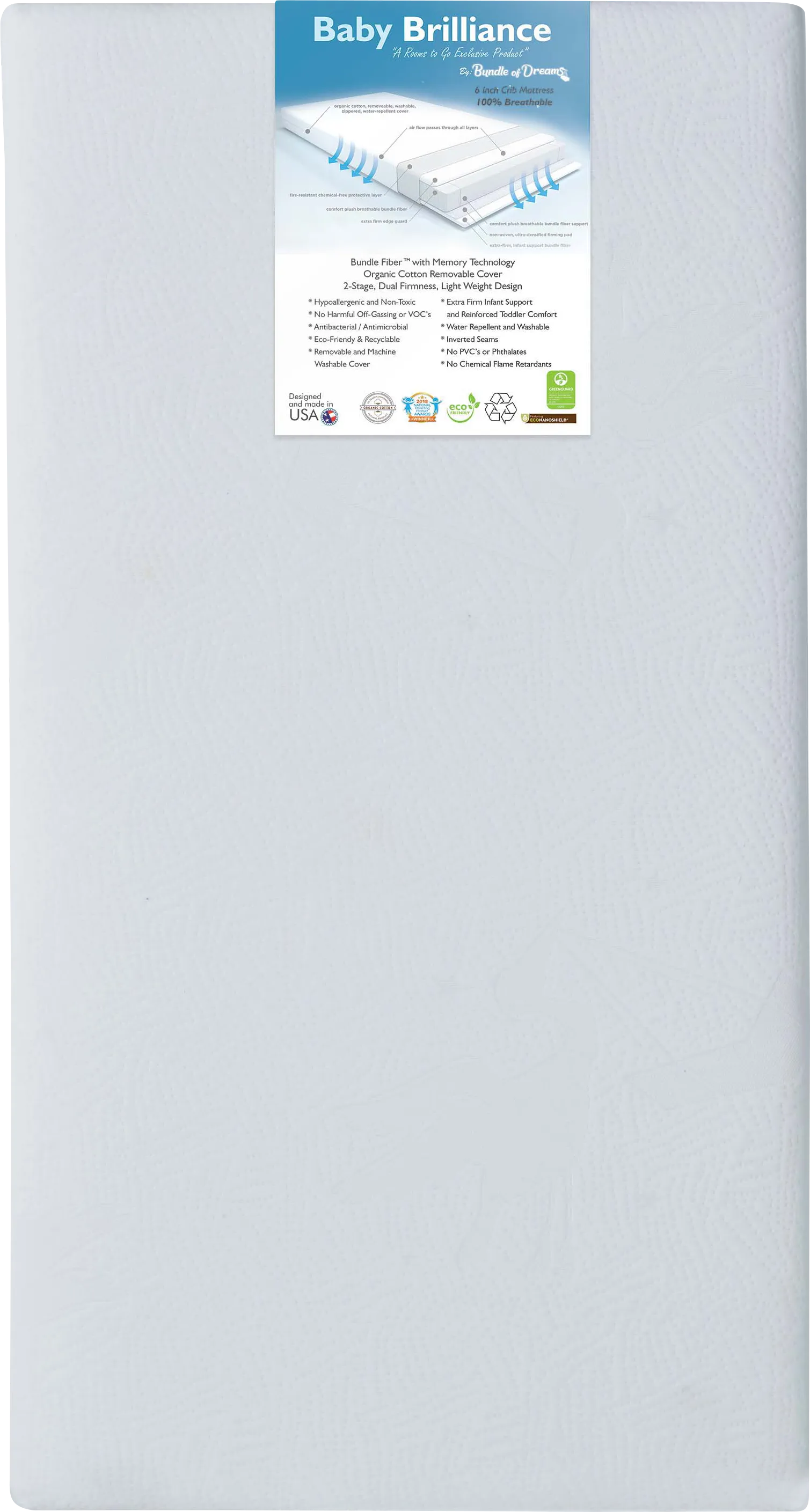 Bundle of Dreams Baby Brilliance Crib Mattress - Image 1